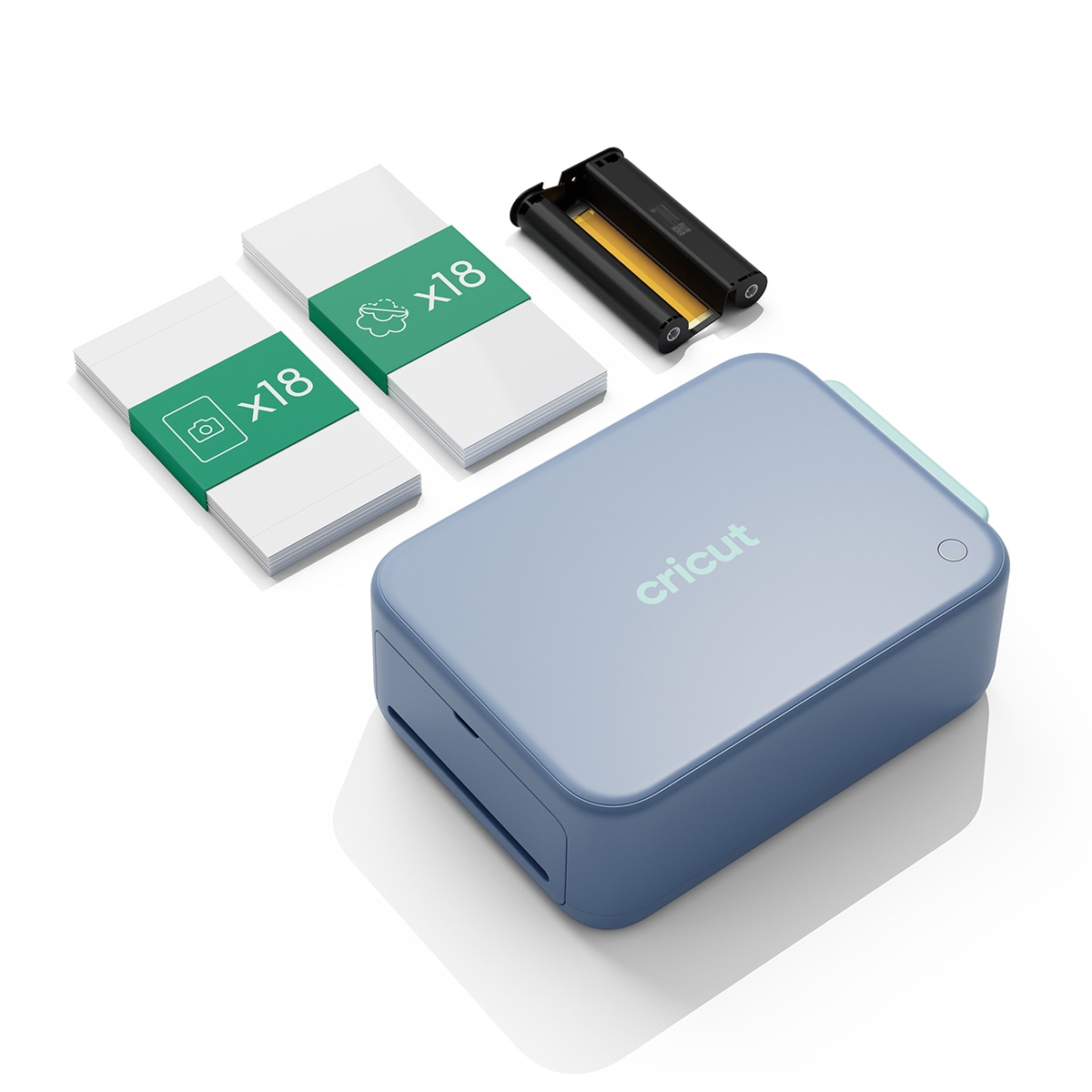 Impresora fotográfica Cricut StickerPix + Cut Essensial Bundle - Azul Azul-1