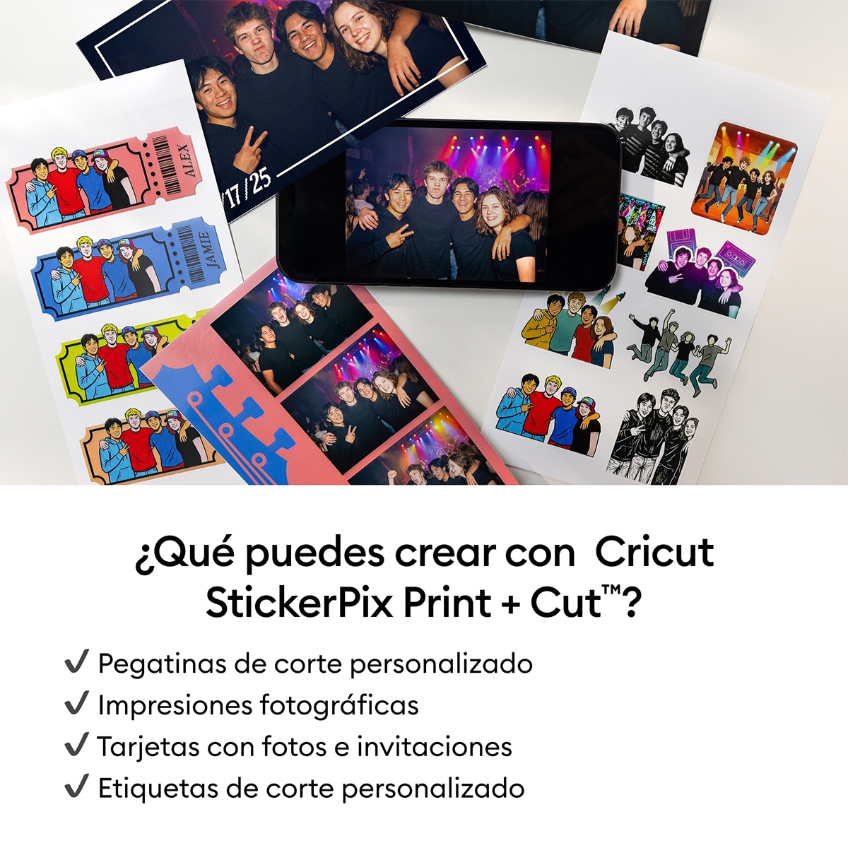 Impresora fotográfica Cricut StickerPix + Cut Essensial Bundle - Azul Azul-3