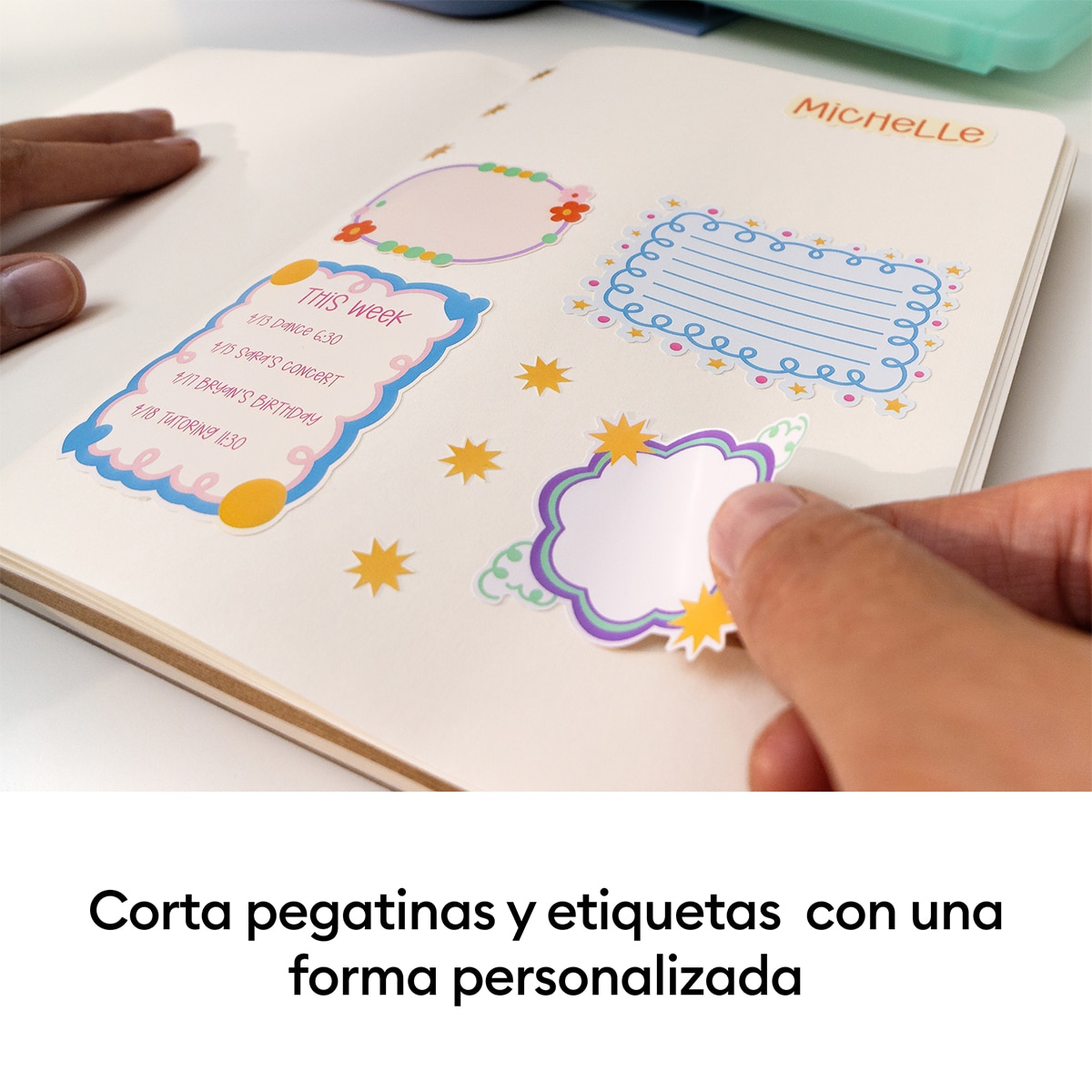 Impresora fotográfica Cricut StickerPix + Cut Essensial Bundle - Azul Azul-4