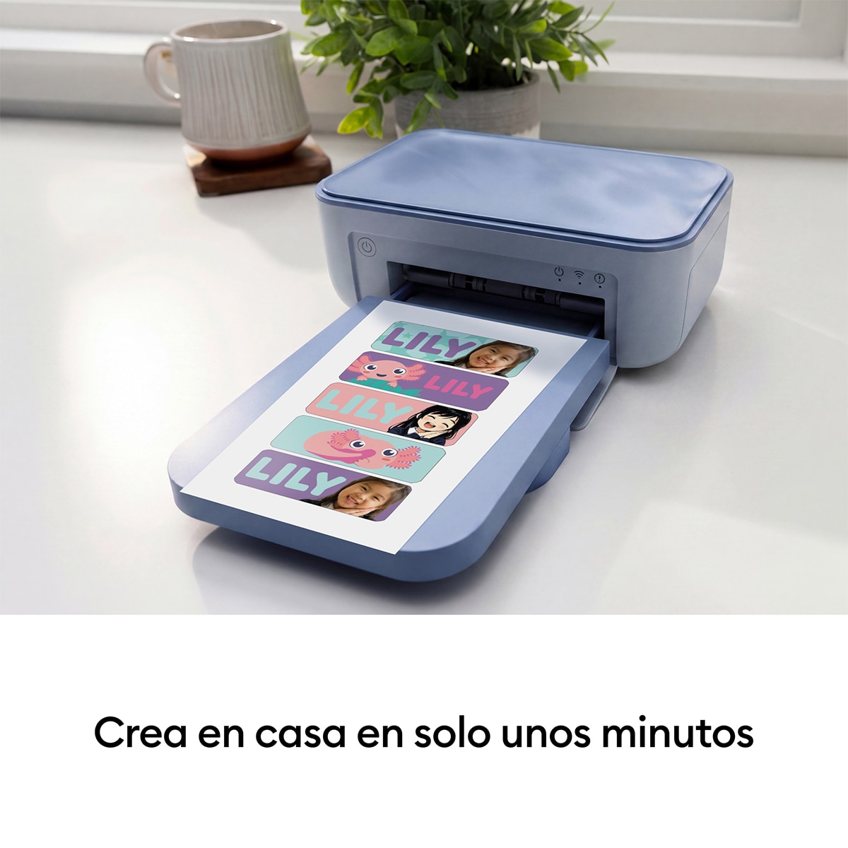Impresora fotográfica Cricut StickerPix Essential Bundle Azul-5