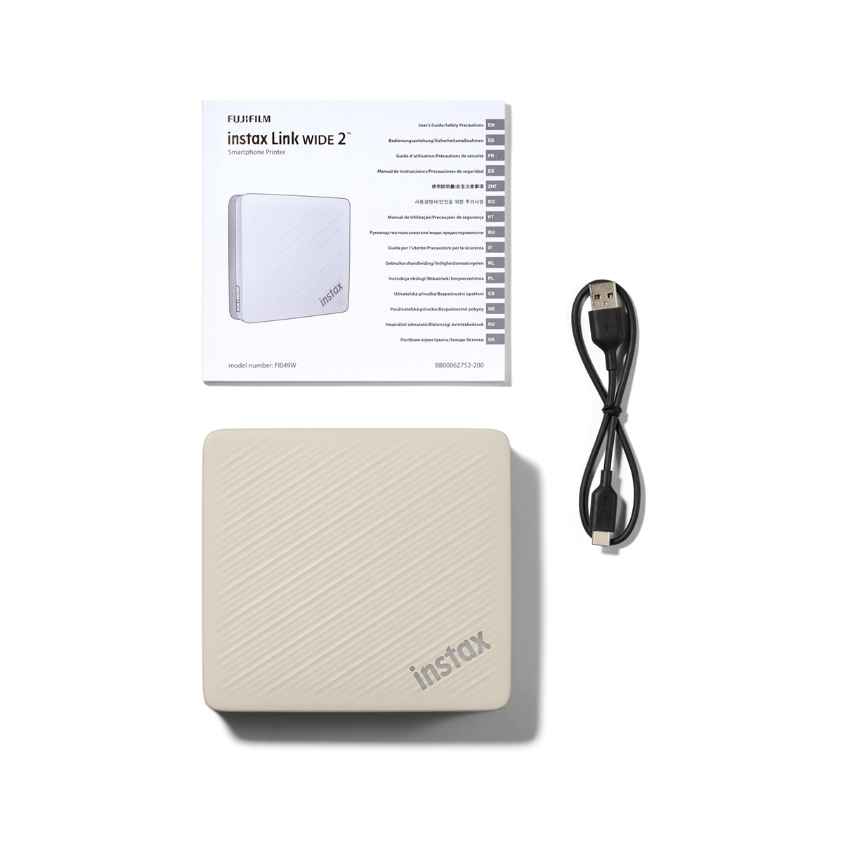 Impresora fotográfica instax Link WIDE 2 - Beige Beige-4