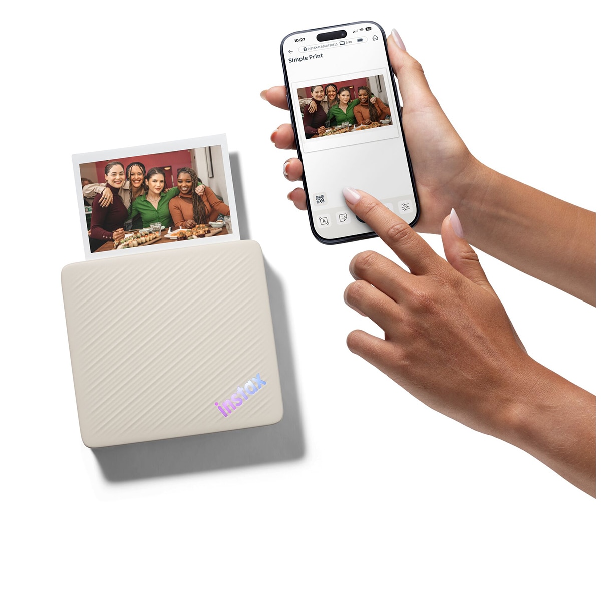 Impresora fotográfica instax Link WIDE 2 - Beige Beige-7