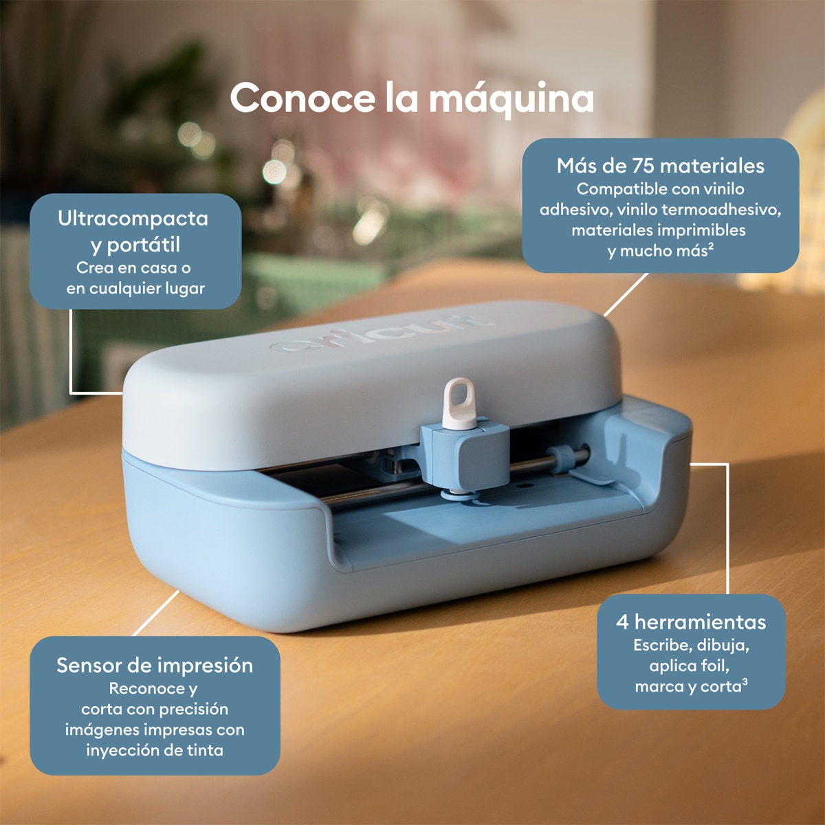 Máquina de corte inteligente Cricut Joy 2 Pack Esencial Azul-9