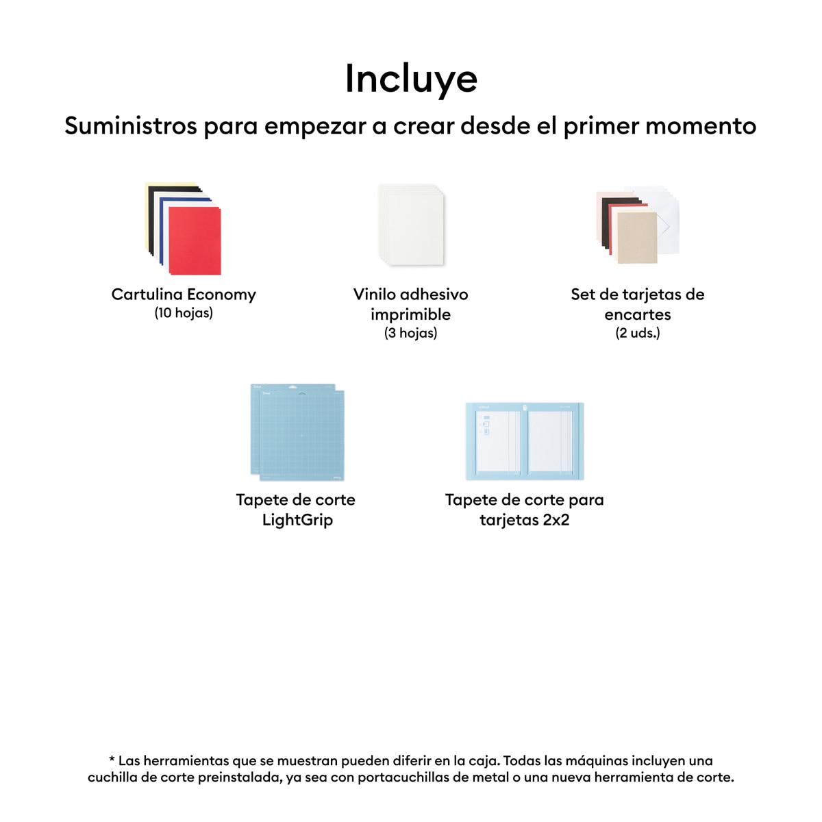 Máquina de corte inteligente Cricut Explore 5 Pack Esencial Marrón topo-3