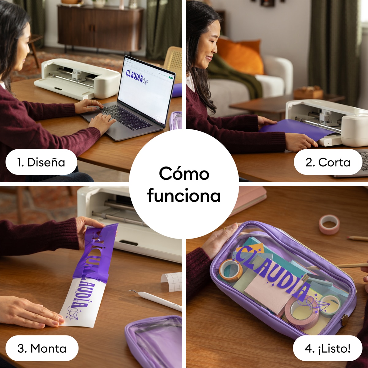 Máquina de corte inteligente Cricut Explore 5 Pack Esencial Marrón topo-4