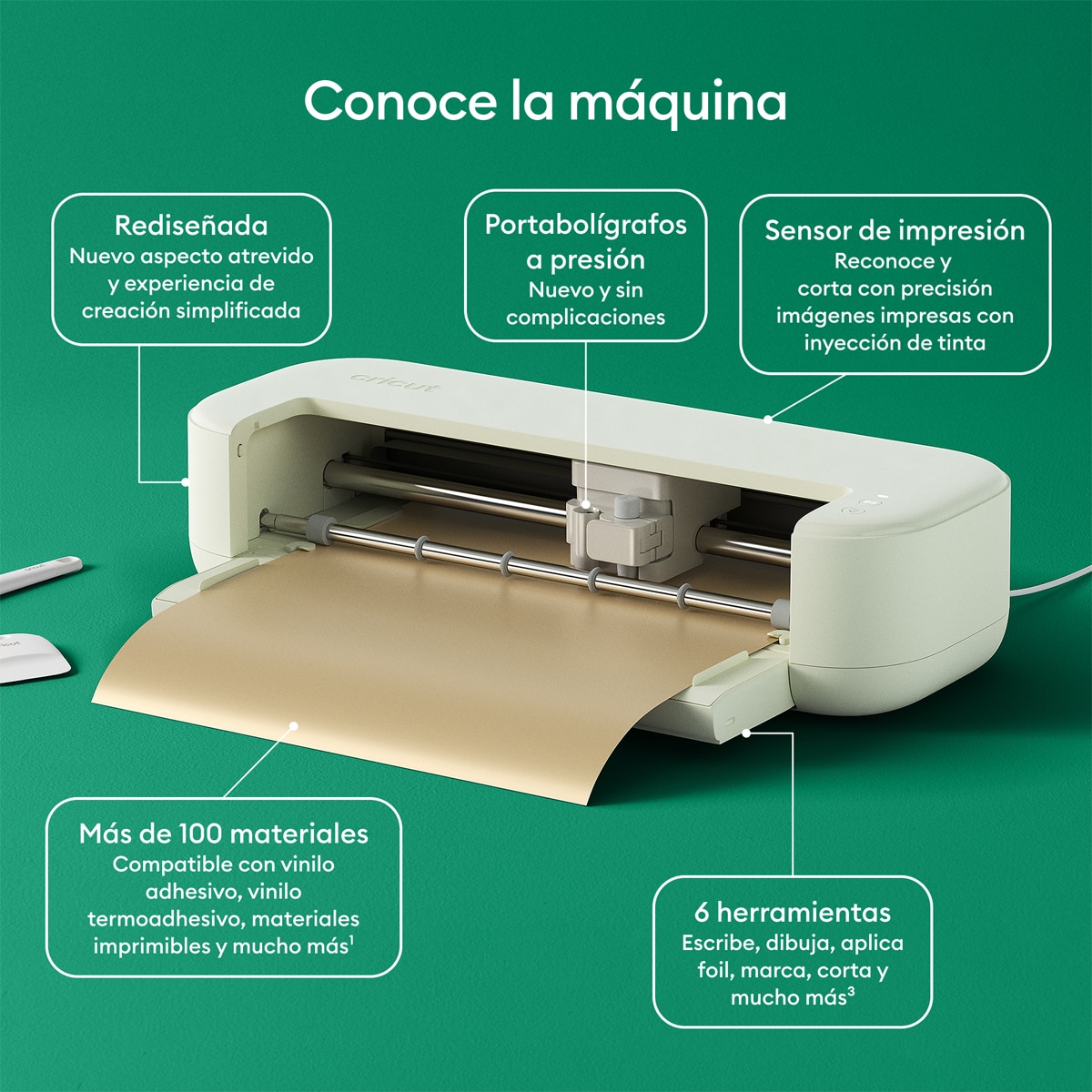Máquina de corte inteligente Cricut Explore 5 Pack Esencial Marrón topo-10