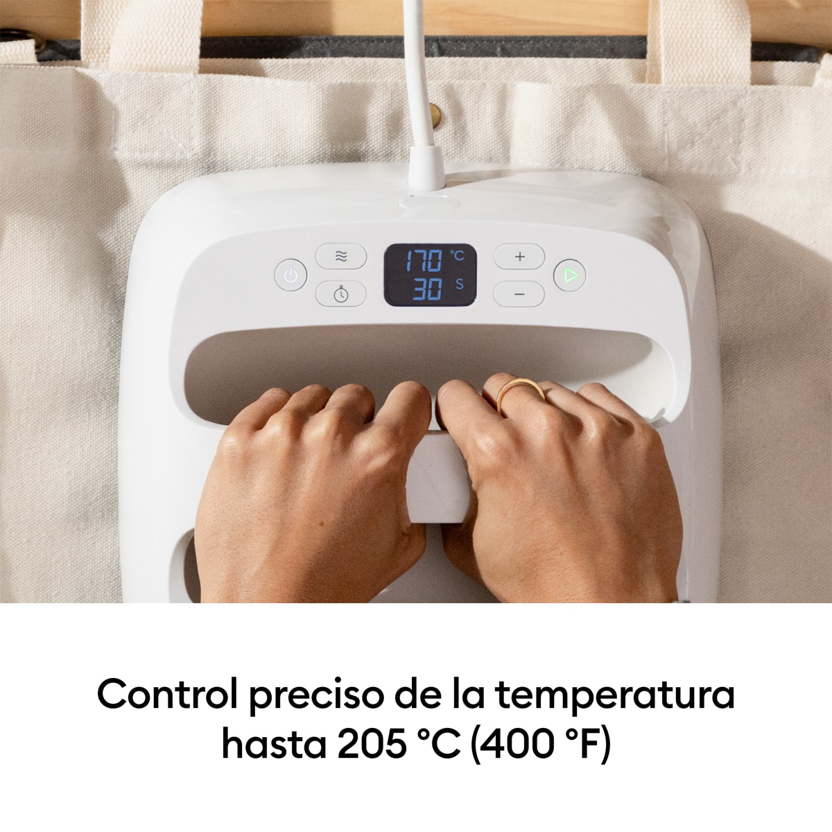 Prensa térmica Cricut EasyPress SE 9 x 9" Marrón topo-4