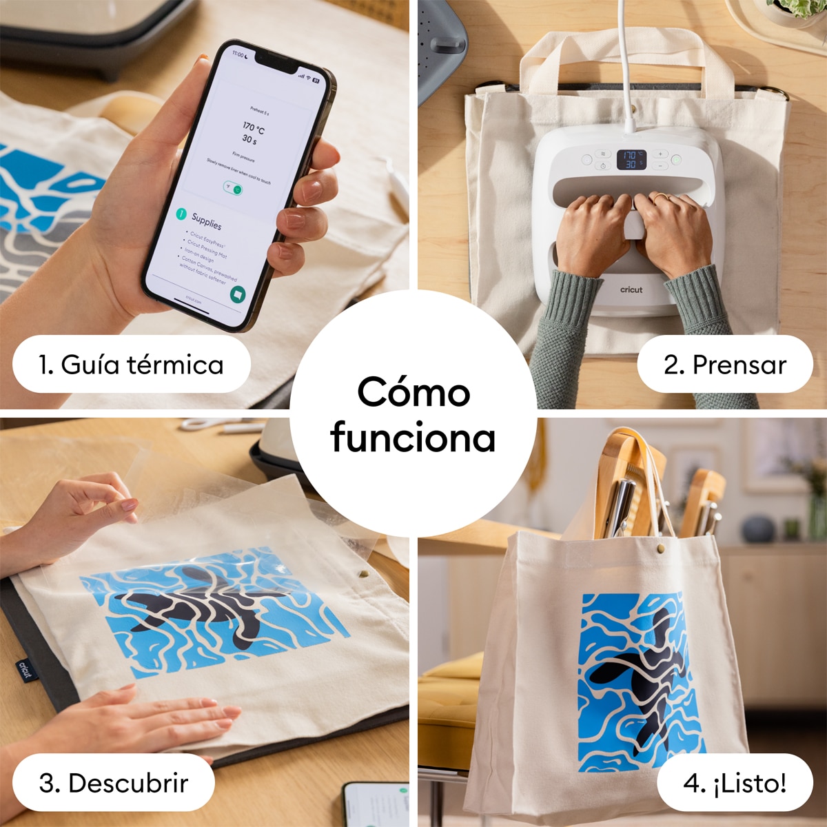 Prensa térmica Cricut EasyPress SE 9 x 9" Marrón topo-5