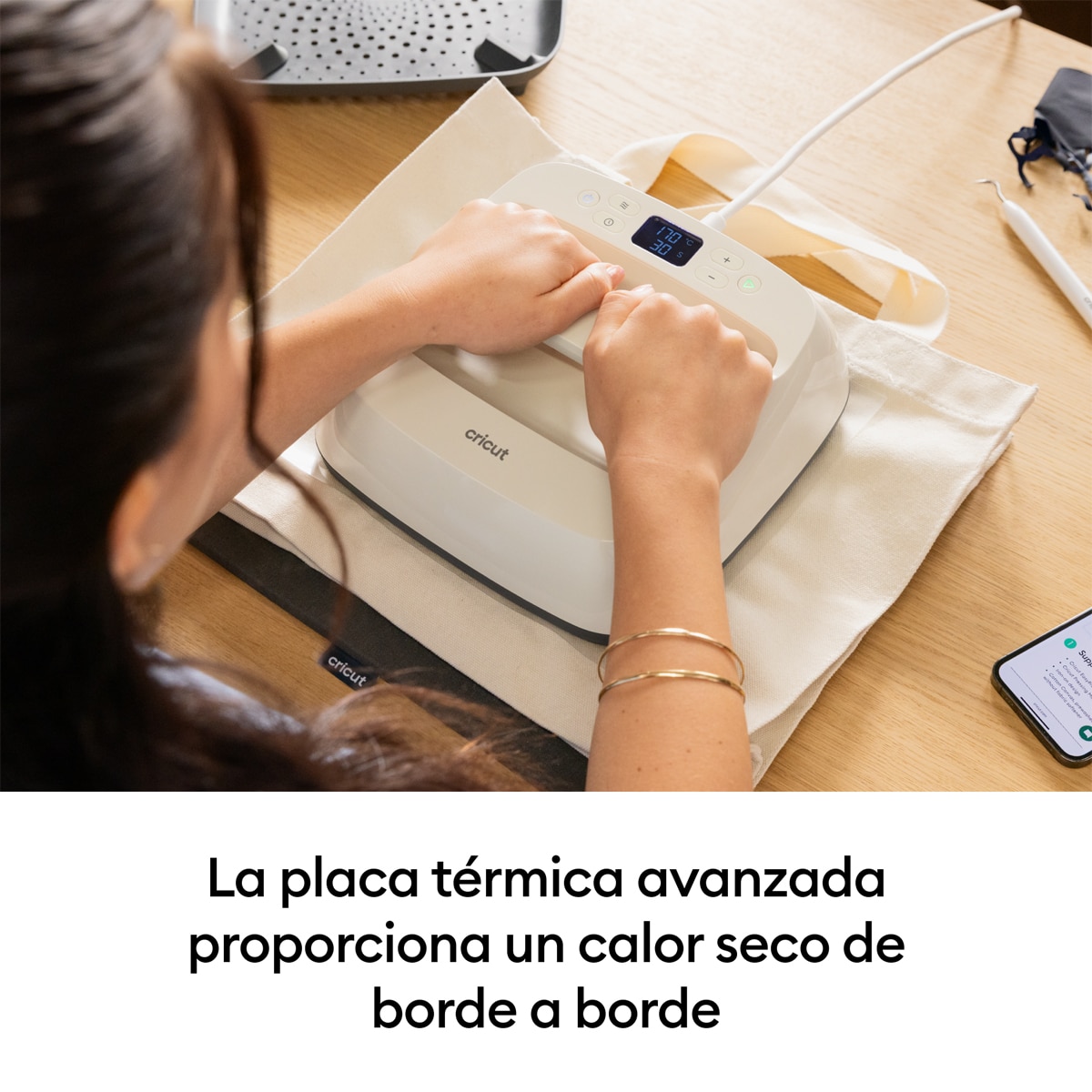Prensa térmica Cricut EasyPress SE 9 x 9" Marrón topo-8