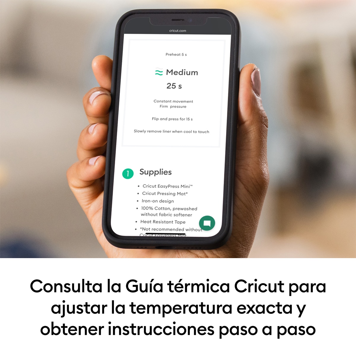 Prensa térmica Cricut EasyPress Mini azul zen Azul-8