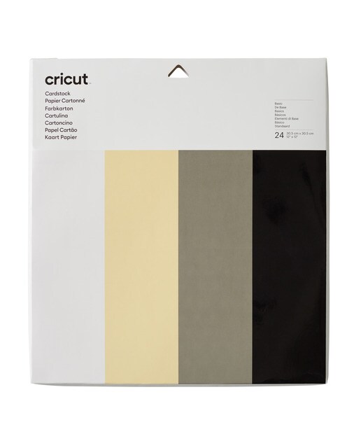 Cricut - Cartulinas Cricut 30x30 cm 24 hojas colores básicos.