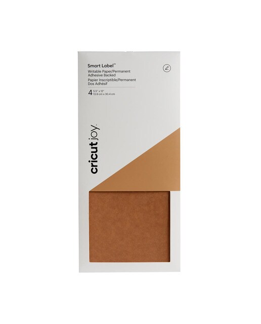 Cricut - Etiquetas escribibles Cricut Joy Smart 4 hojas 13,9x30,4 cm (Kraft).