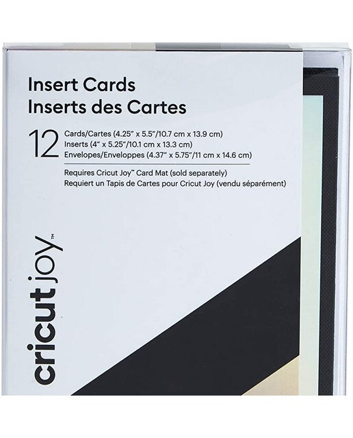 Cricut - Pack de Postales de felicitación Cricut Joy pack 12 (Negro-Holográfico).
