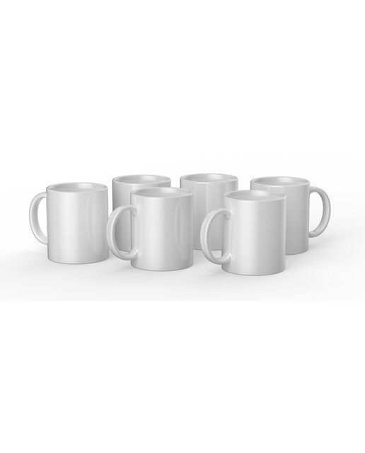 Pack de 6 Canecas para Personalizar Cricut Branco-1