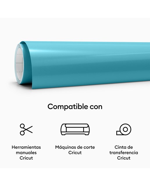 Vinil Permanente com Mudança de Cor a Calor 30,5cm x 61cm Azul-5