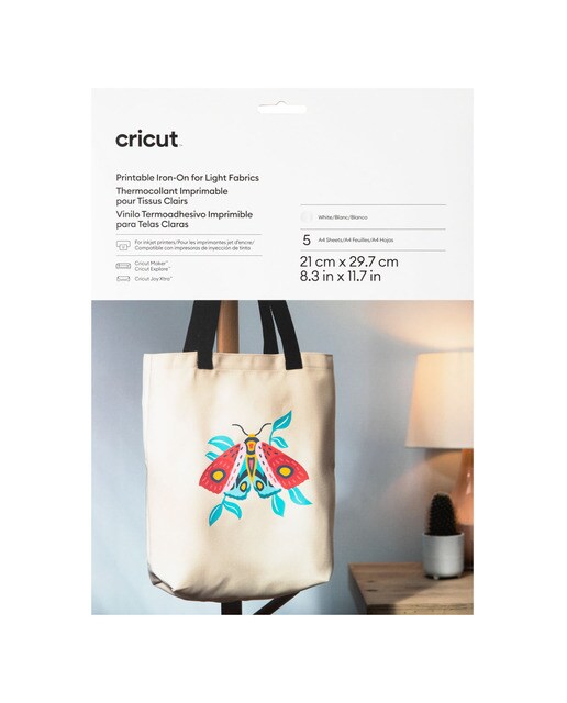 Cricut Iron On Vinil Imprimível Hotmelt de 5 folhas para Joy Xtra 1