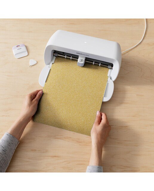 Vinilo termoadhesivo Cricut Iron On Smart Glitter rollo 48 cm para Joy Xtra Dorado-3