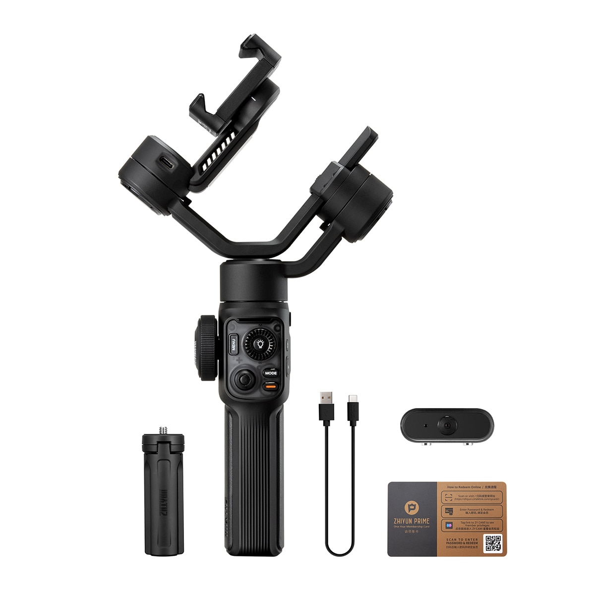 Estabilizador Zhiyun Smooth 5S AI Combo Negro-5