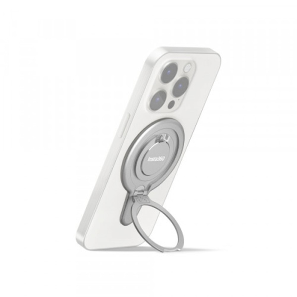 Soporte magnético de teléfono para Insta360 Flow 2 Pro Plata-3