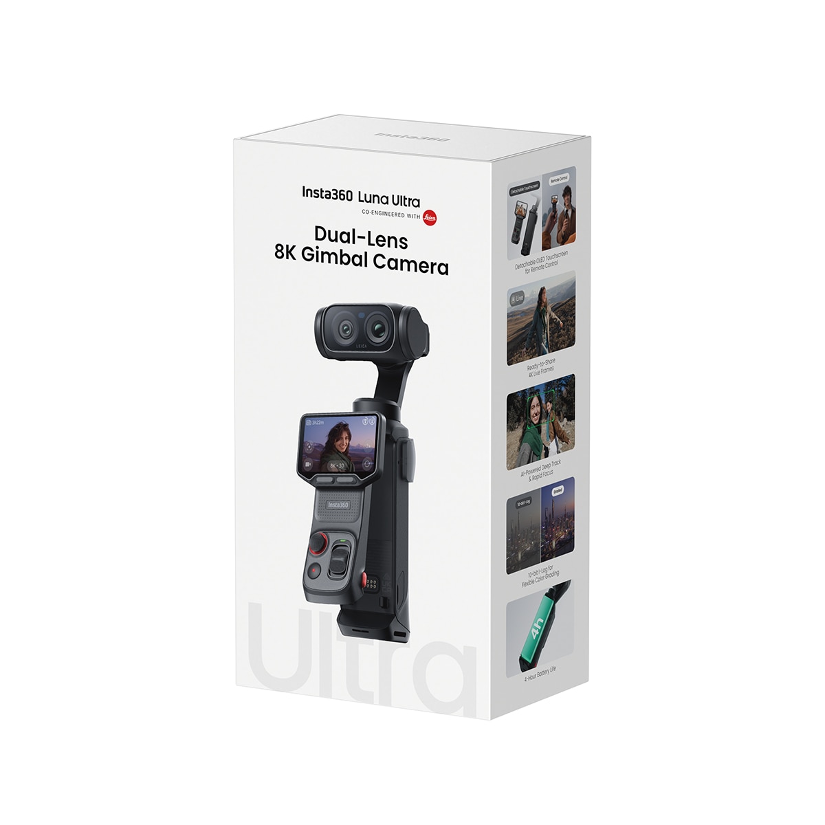 Cámara de acción insta360 Luna Ultra Standard Bundle Negro-12