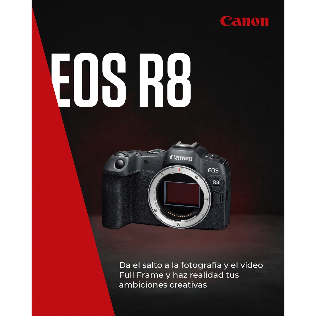 Cámara Evil Canon EOS R8 Cuerpo Negro-2