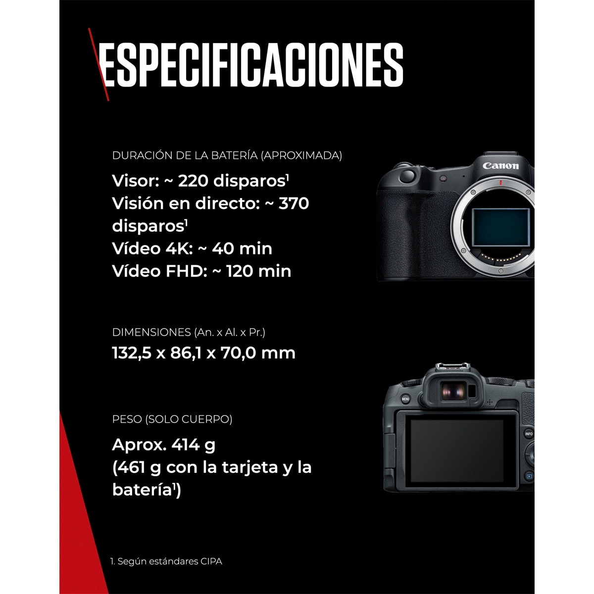 Cámara Evil Canon EOS R8 Cuerpo Negro-6