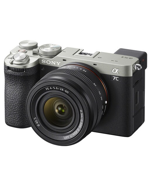 Sony Alpha 7CII cámara Evil Full Frame objetivo zoom de 28-60 mm, sensor CMOS Exmor R Bionz XR y enfoque automático híbrido rápido (ILCE7CM2LS.CEC) Plata-2