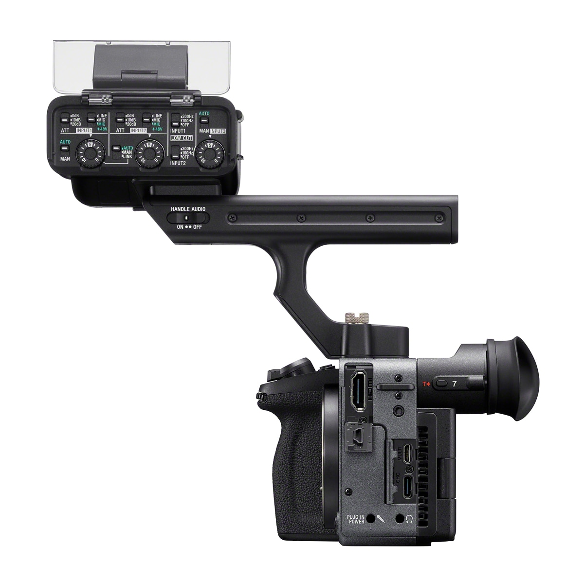 Sony Cinema Line FX2 cámara Evil Full Frame cuerpo + unidad de asa XLR con sensor CMOS Exmor R ideal para grabación de cine profesional (ILMEFX2B.CEC) Negro / Gris-3