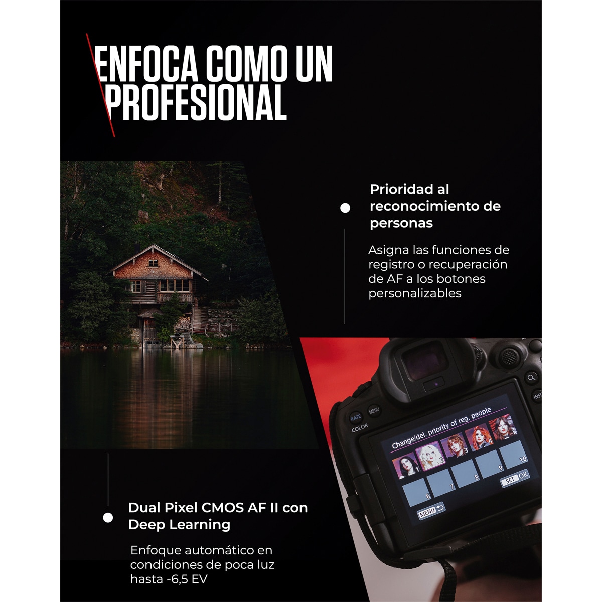 Cámara Evil Canon Eos R6 Mark III Cuerpo Negro-4