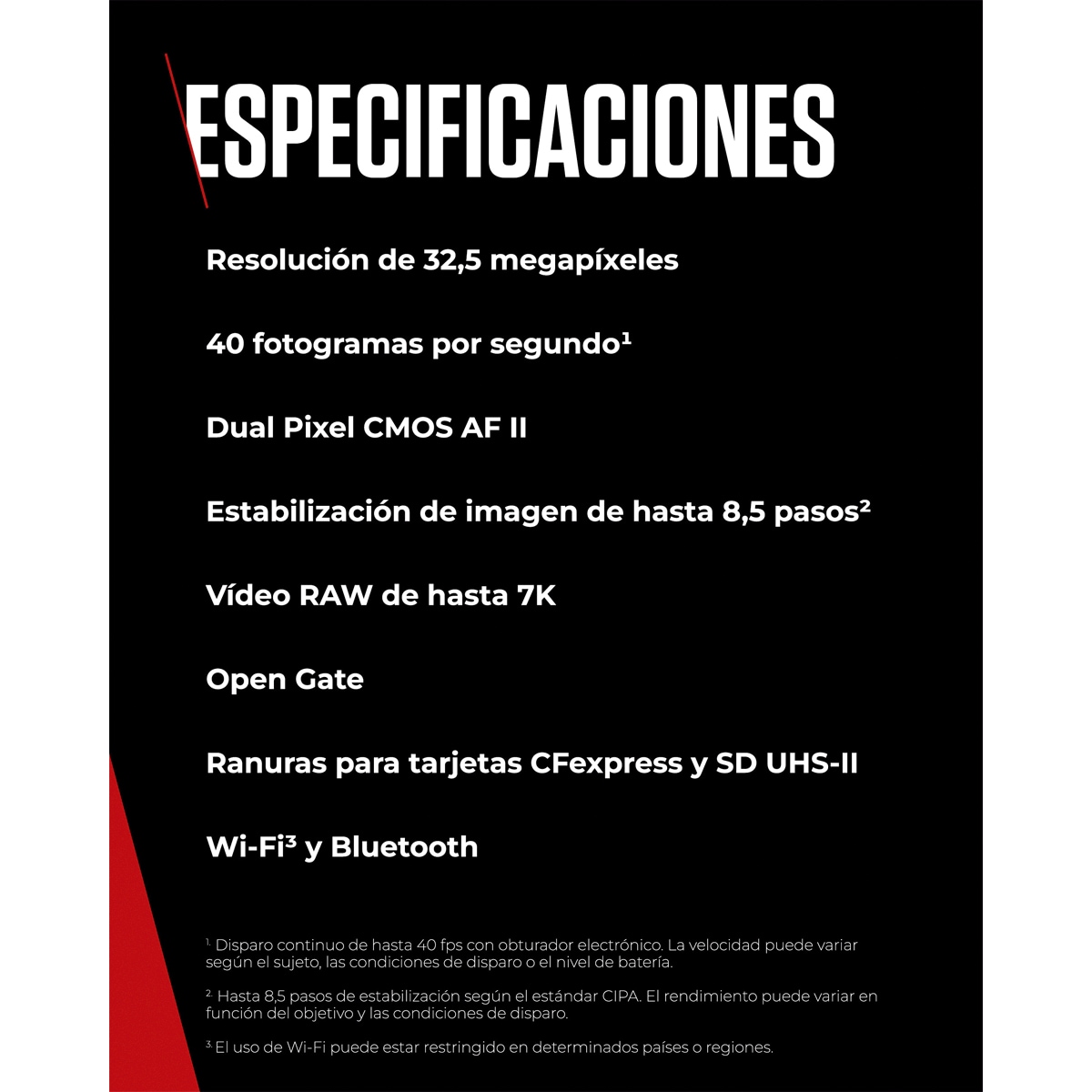 Cámara Evil Canon Eos R6 Mark III Cuerpo Negro-9