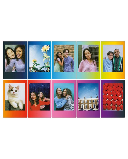 Película Instantánea Fujifilm Instax Mini Film 10 Hojas Arcoiris - Blanco Blanco-2
