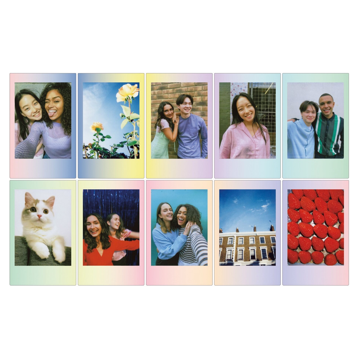 Película instantánea Fujifilm instax mini Macaron, 10 fotos Rosa-2