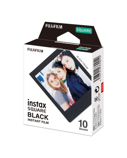 Papel fotográfico Fujifilm Instax Square Film marco negro, 10 hojas 1