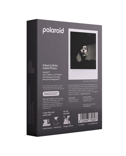 Película instantánea Polaroid i-Type Blanco y Negro, 8 hojas 4