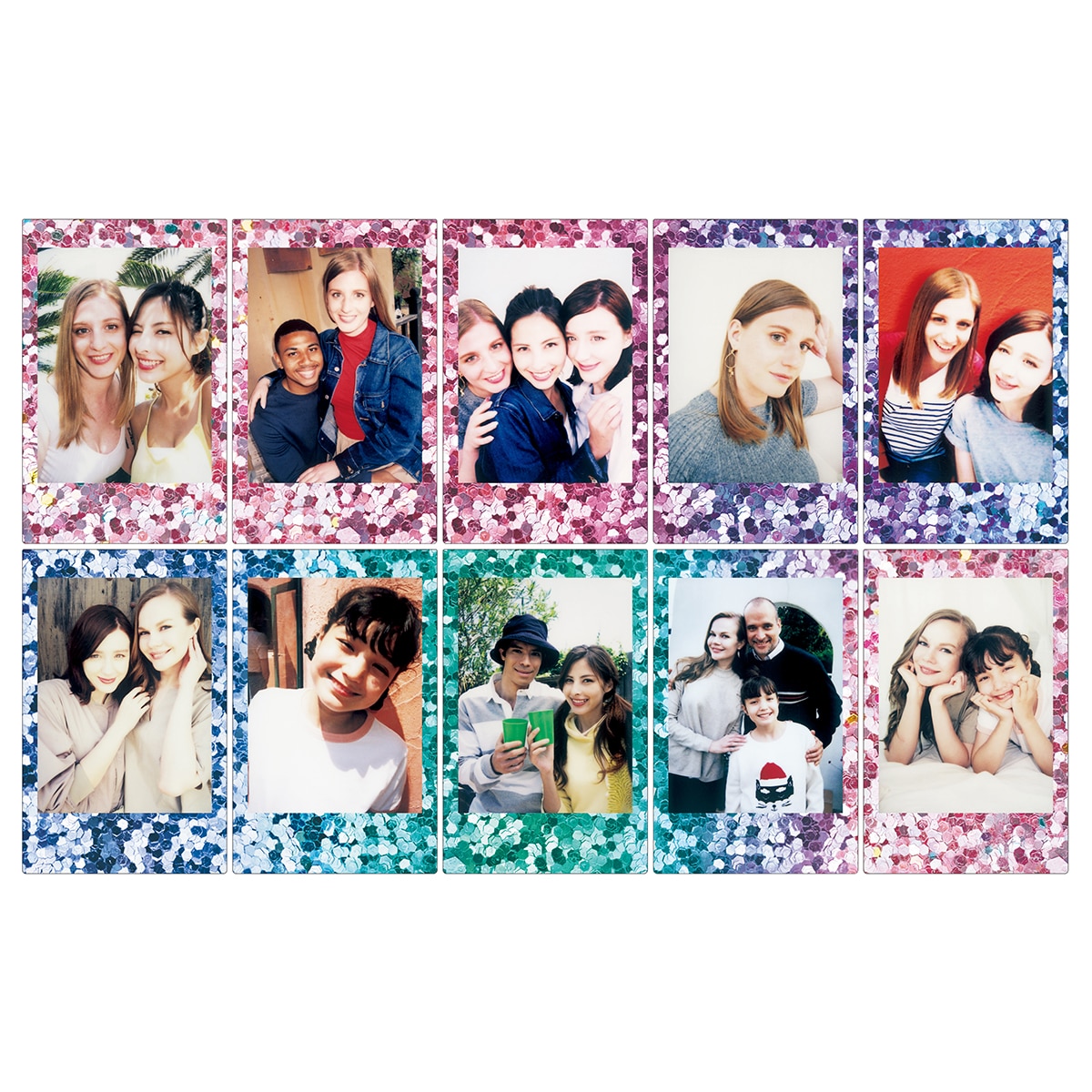 Película Fujifilm para cámaras instantáneas Instax Formato Mini Confetti Varios Colores - Negro Negro-3