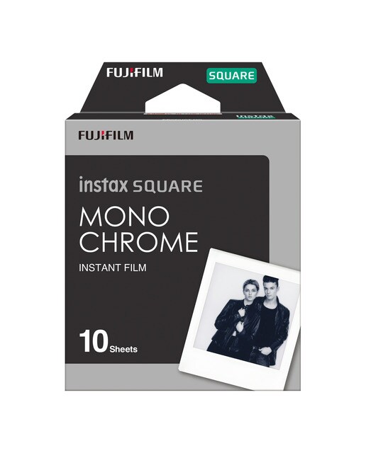 Fujifilm - Película instantánea Monocromática Fujifilm para Instax Square 10 fotos.