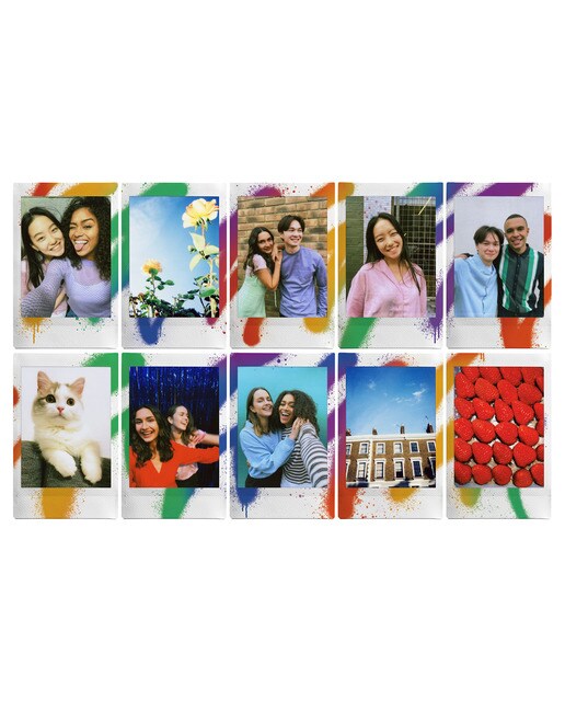 Película Instantántea Fujifilm instax mini Spray Art (10 fotos) - Blanco Blanco-2