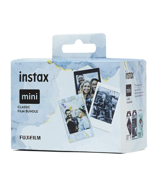 Imagen 0 de Kit de películas instax mini CLASSIC, 30 fotos (10 x Blue Marble, 10 x Black Frame, 10 x Monochrome)