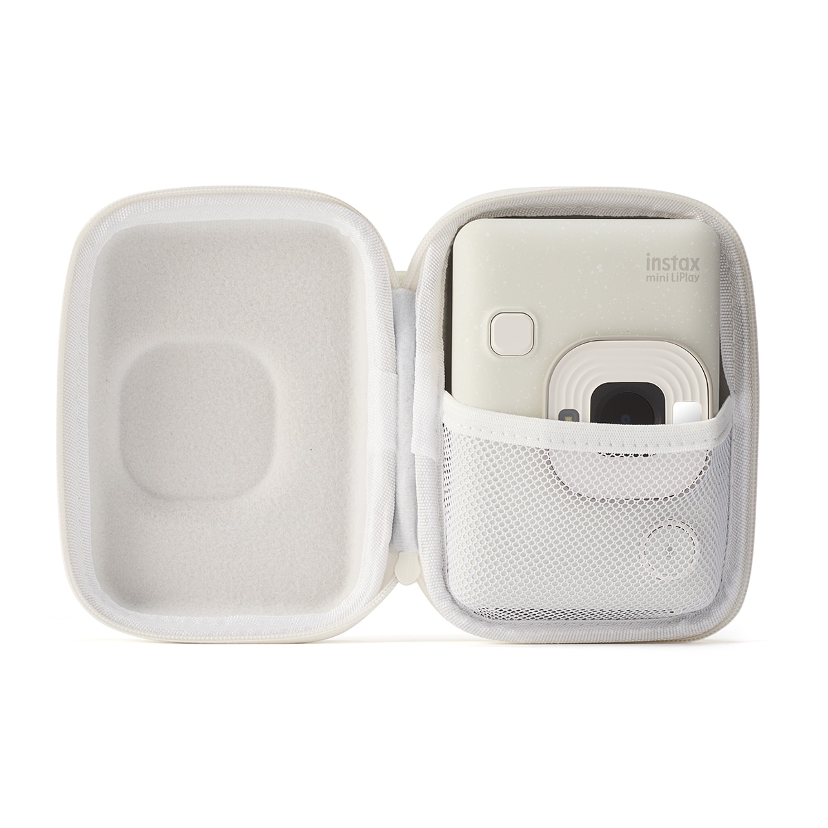 Funda original Fujifilm para cámara instax mini LiPlay - Bronce Blanco-2