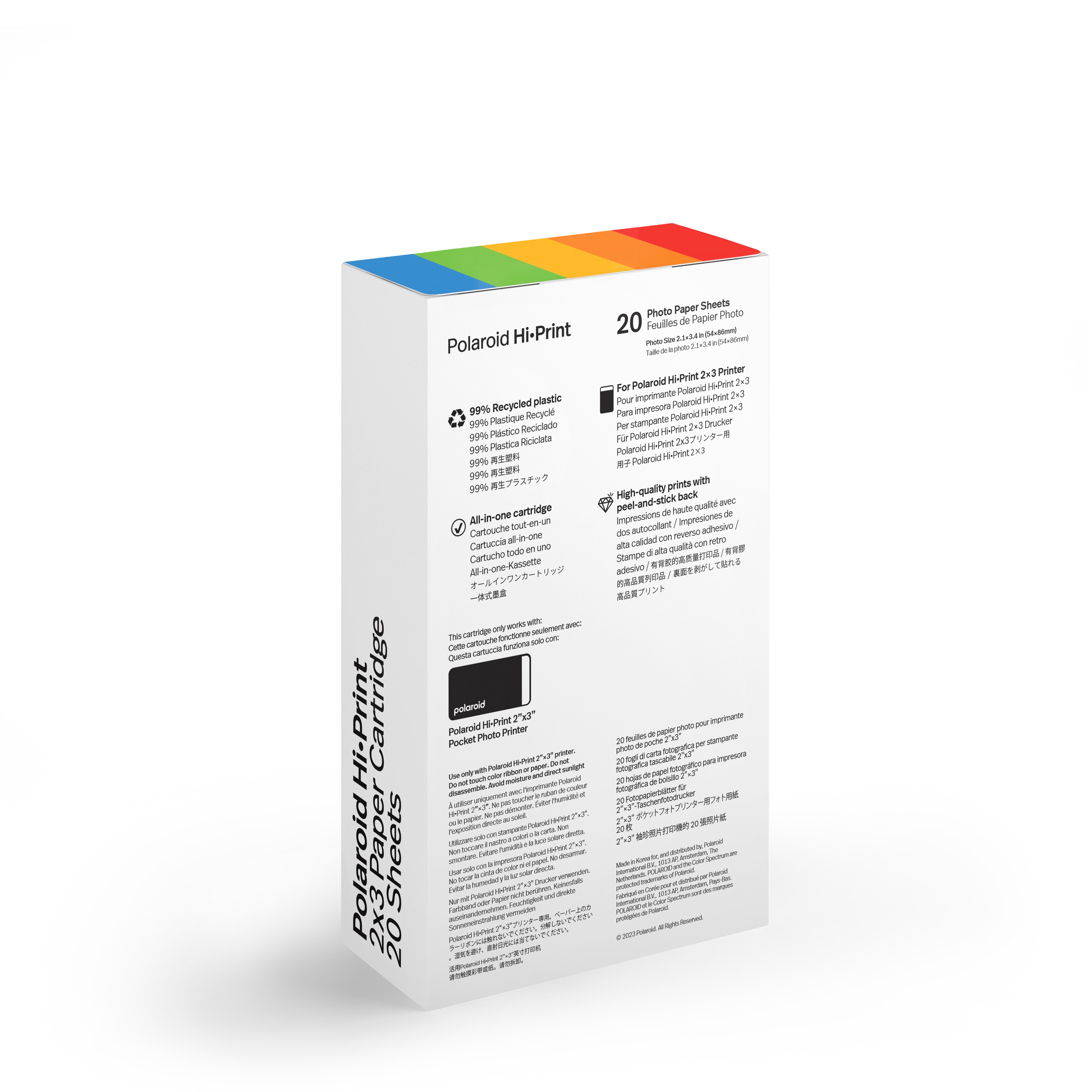 Papel Fotográfico adhesivo Polaroid para Hi-Print y Hi-Print Gen. 2 2