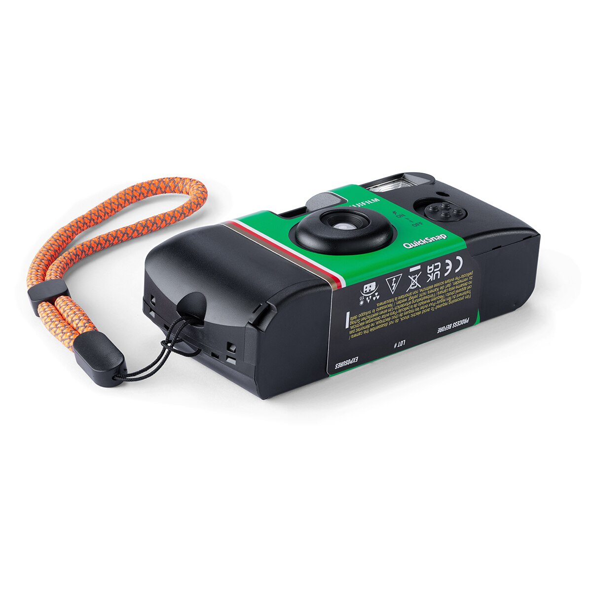 Cámara analógica desechable Fujifilm QuickSnap Negro / Verde-4