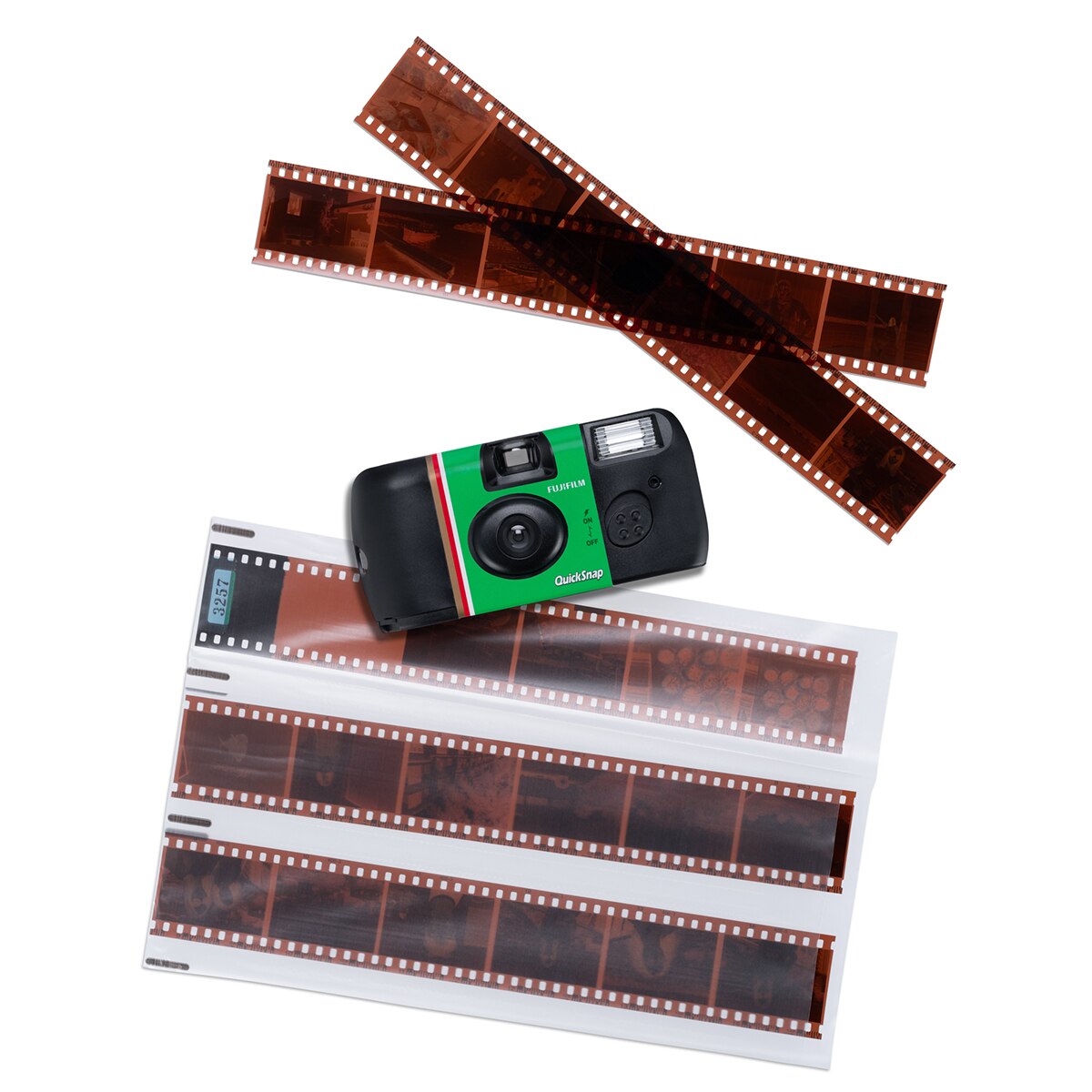 Cámara analógica desechable Fujifilm QuickSnap Negro / Verde-5