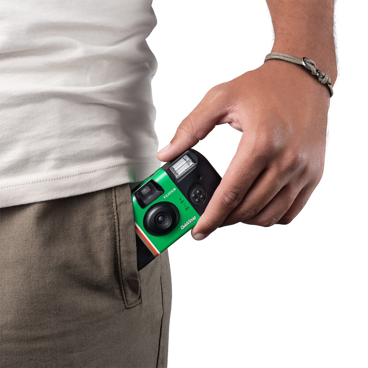 Cámara analógica desechable Fujifilm QuickSnap Negro / Verde-8