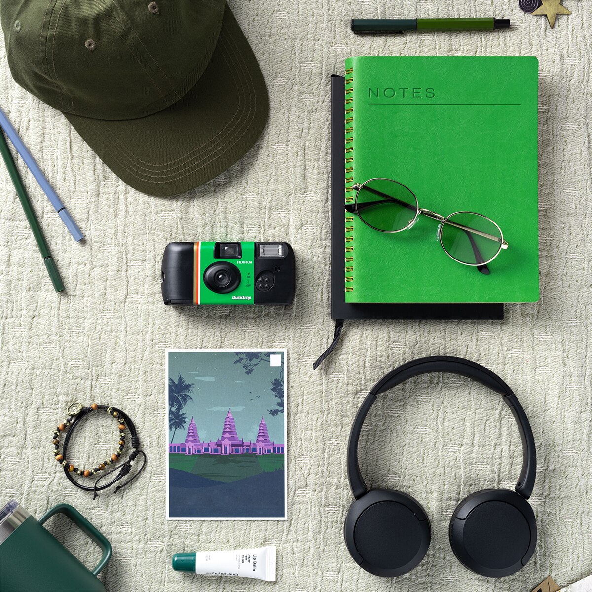 Cámara analógica desechable Fujifilm QuickSnap Negro / Verde-11