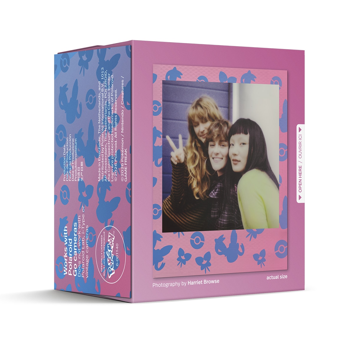 Papel fotográfico Polaroid Color Go, edición especial Pokémon Sylveon, pack doble (16 fotos) - Rosa Rosa-4