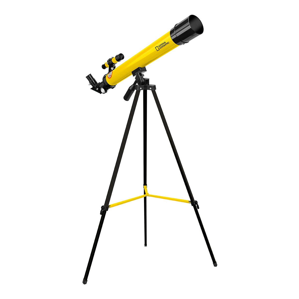 Kit National Geographic de telescopio Refractor acromático y microscopio de luz transmitida con hasta x640 aumentos Amarillo-2