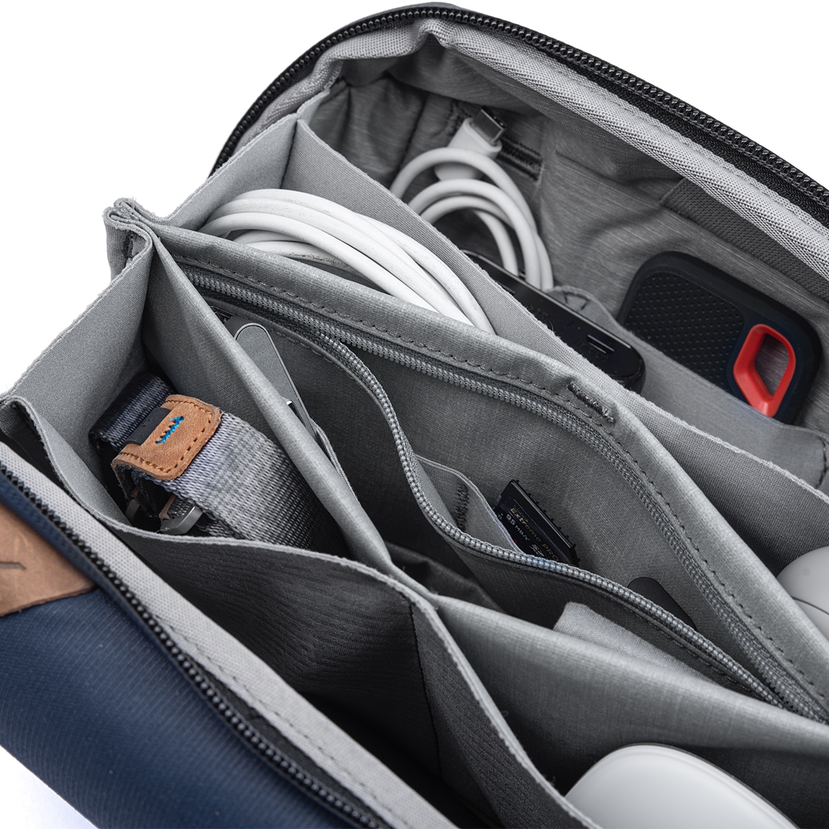 Estuche multiusos Peak Design Tech Pouch Azul Medianoche-3