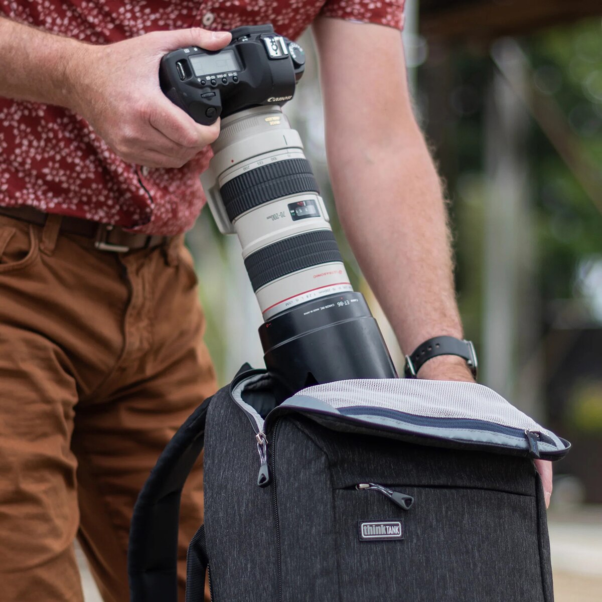 Mochila Think Tank BackStory 13 Gris-16