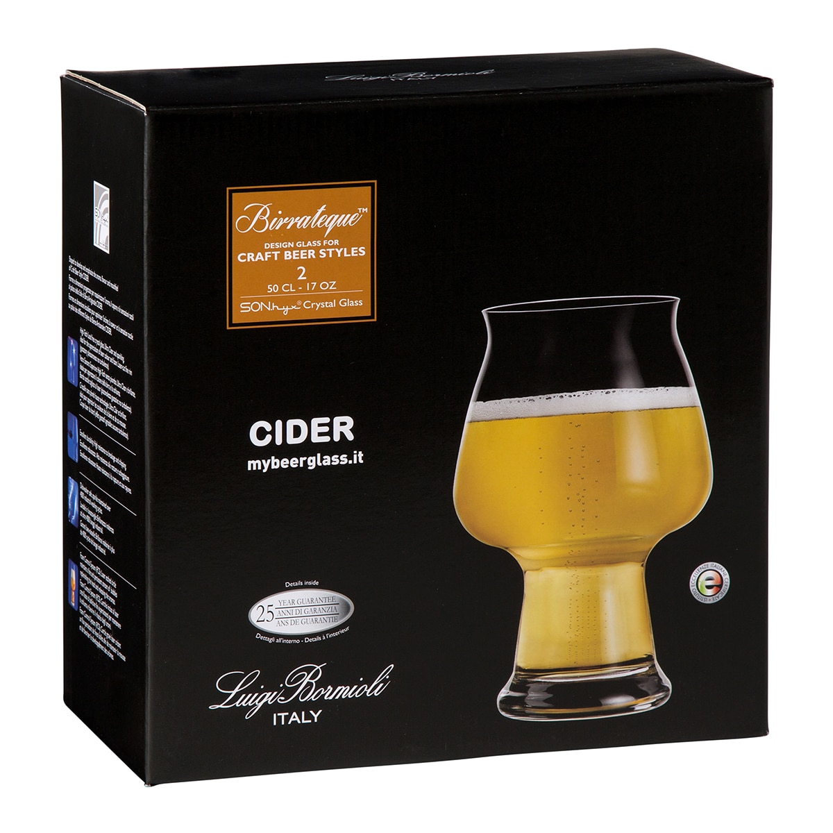 Jogo de 2 copos de cerveja Cider Luigi Bormioli Transparente-3