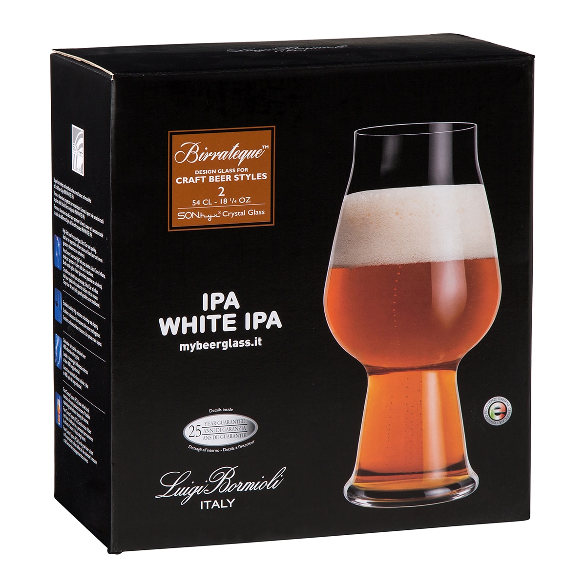 Jogo de 2 copos de cerveja Ipa Luigi Bormioli Transparente-3